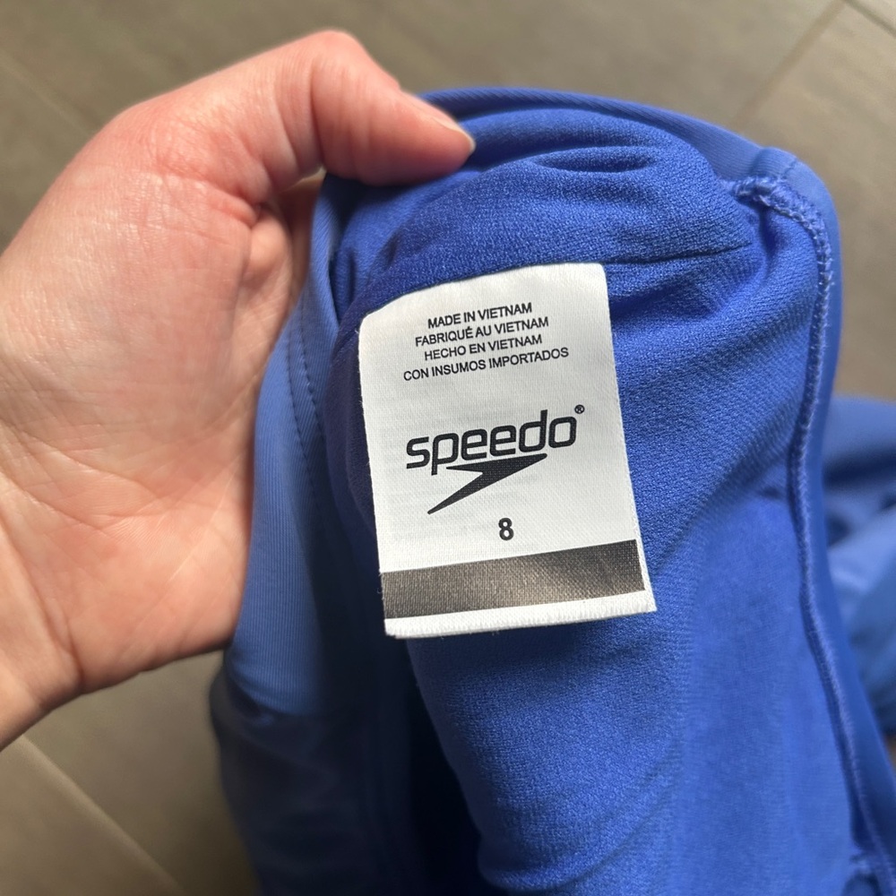 Speedo Women's Blue One-Piece Swimsuit Size 8 - Picture 5 of 5
